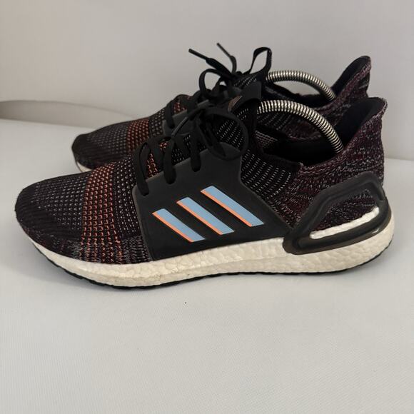 Adidas UltraBoost 19 Black Glow Blue Sneakers Running Shoes 11 main image 8